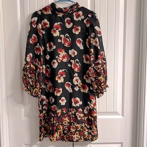 New with tags size medium Aryn K black floral dress